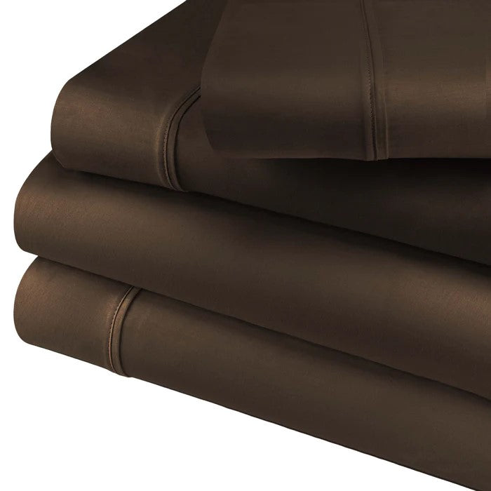 400 Thread Count Egyptian Cotton Solid Deep Pocket Sheet Set