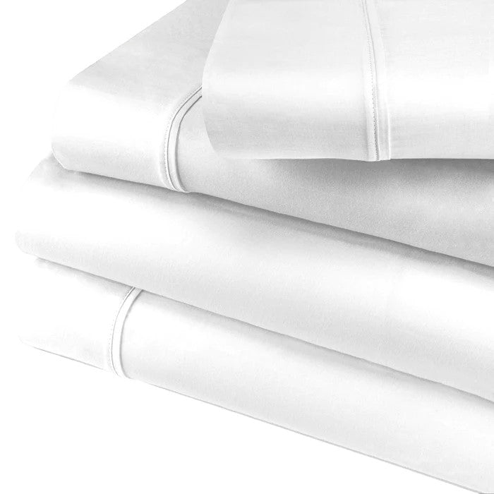 400 Thread Count Egyptian Cotton Solid Deep Pocket Sheet Set