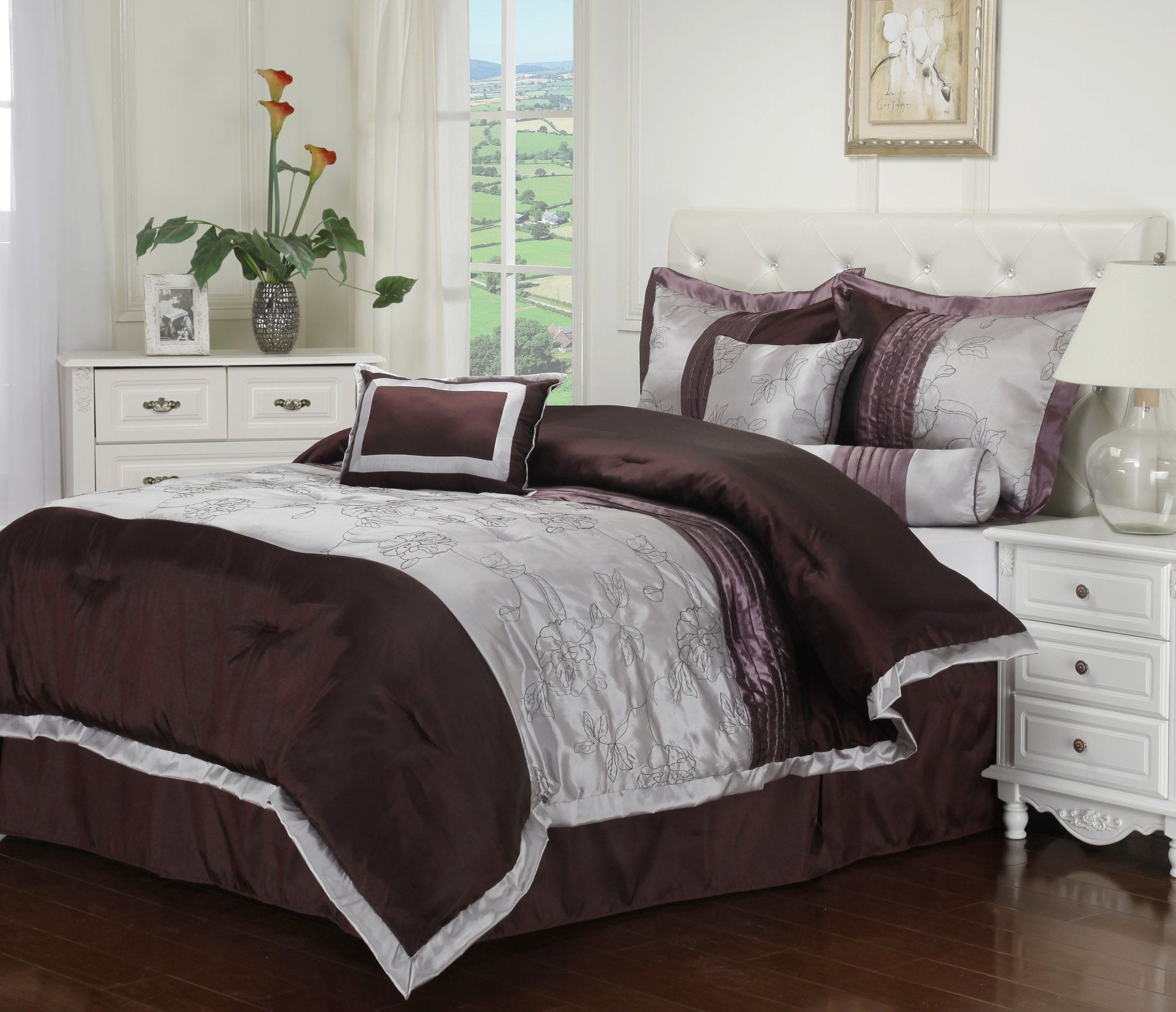 7-Piece Bedding Set – Comforter, Shams & Pillows
