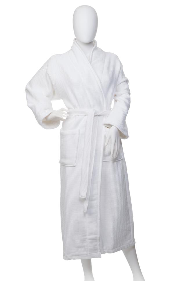 Cotton Bath Robe – Unisex Waffle Weave Luxury