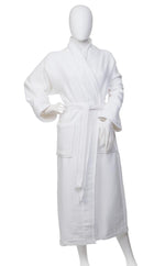 Cotton Bath Robe – Unisex Waffle Weave Luxury