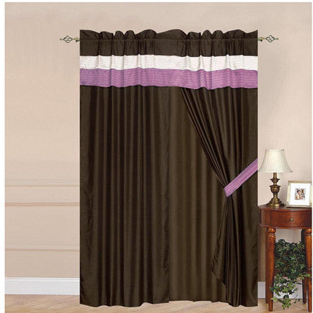 Luxury Lavender 60"x84" Window Curtain with Lining and 18" Valance