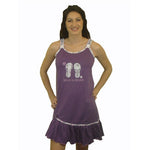 Beach Babe 100% Pure Egyptian Cotton Pajama In Purple