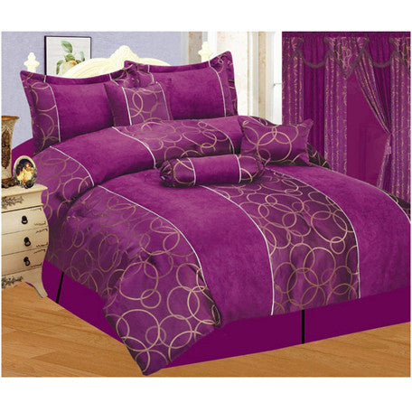 Luxury Pink Suede 60"x84" Window Curtain with Lining and 18" Valance