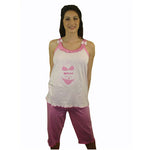 Bikini Star 100% Pure Egyptian Cotton Pajama In Pale Pink