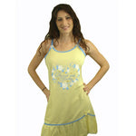 Sweet & Pretty 100% Pure Egyptian Cotton Pajama In Yellow