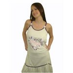 Sweet & Pretty 100% Pure Egyptian Cotton Pajama In Ivory/Cream