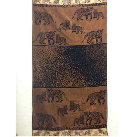 Luxury 100% Egyptian Cotton Tiger Beach Towel